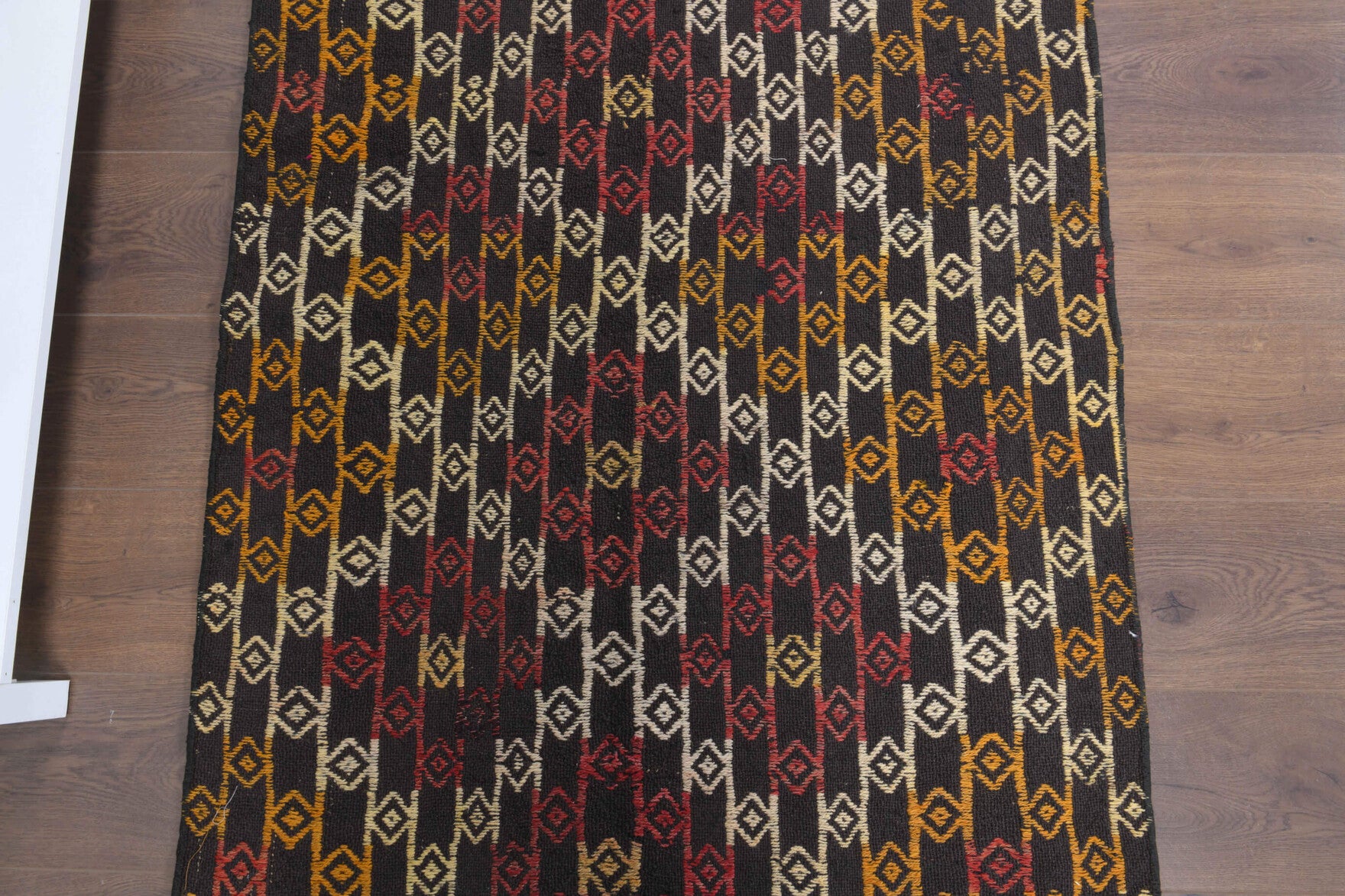 One-of-a-kind 1960s Anatolian vintage kilim runner rug in wool, 3'2" x 7'7"