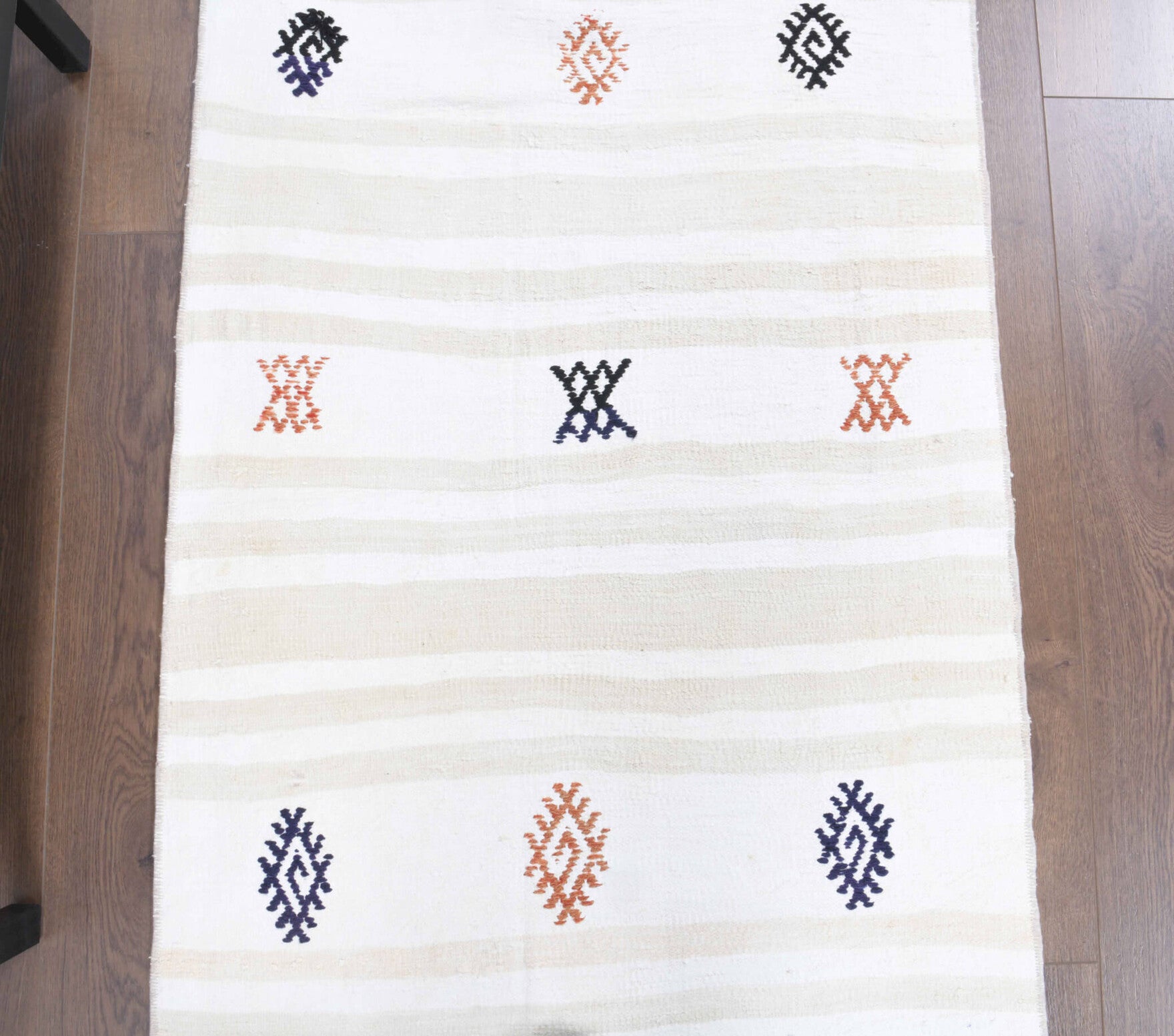 79x257 cm vintage kilim Anatolian runner rug – Stenophrosyne, flatweave, wool