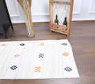 Handwoven flatweave wool runner from Anatolia, Turkey – 3x8 Wool Vintage Flatweave Runner Rug 2'7" x 8'5"