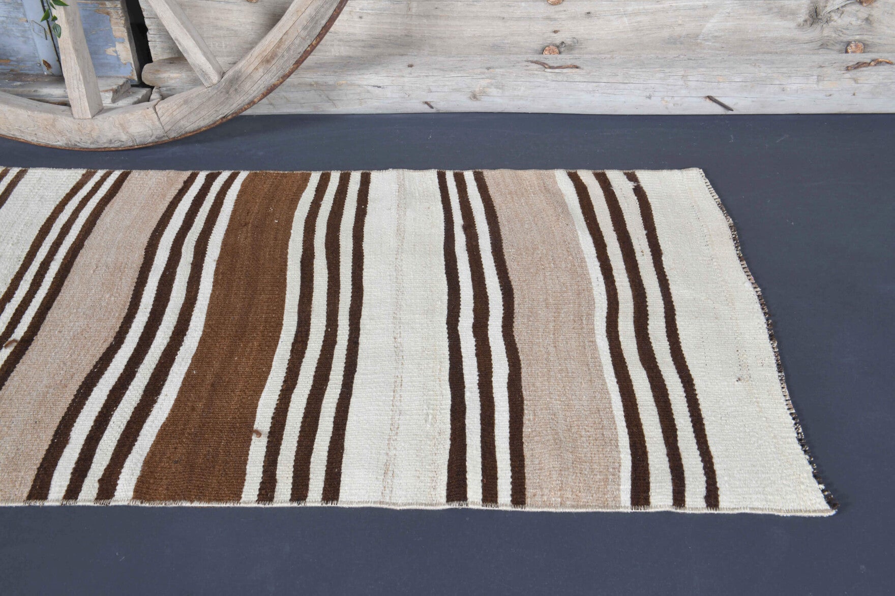 One-of-a-kind 1960s Anatolian vintage kilim runner rug in wool, 2'6" x 7'10"