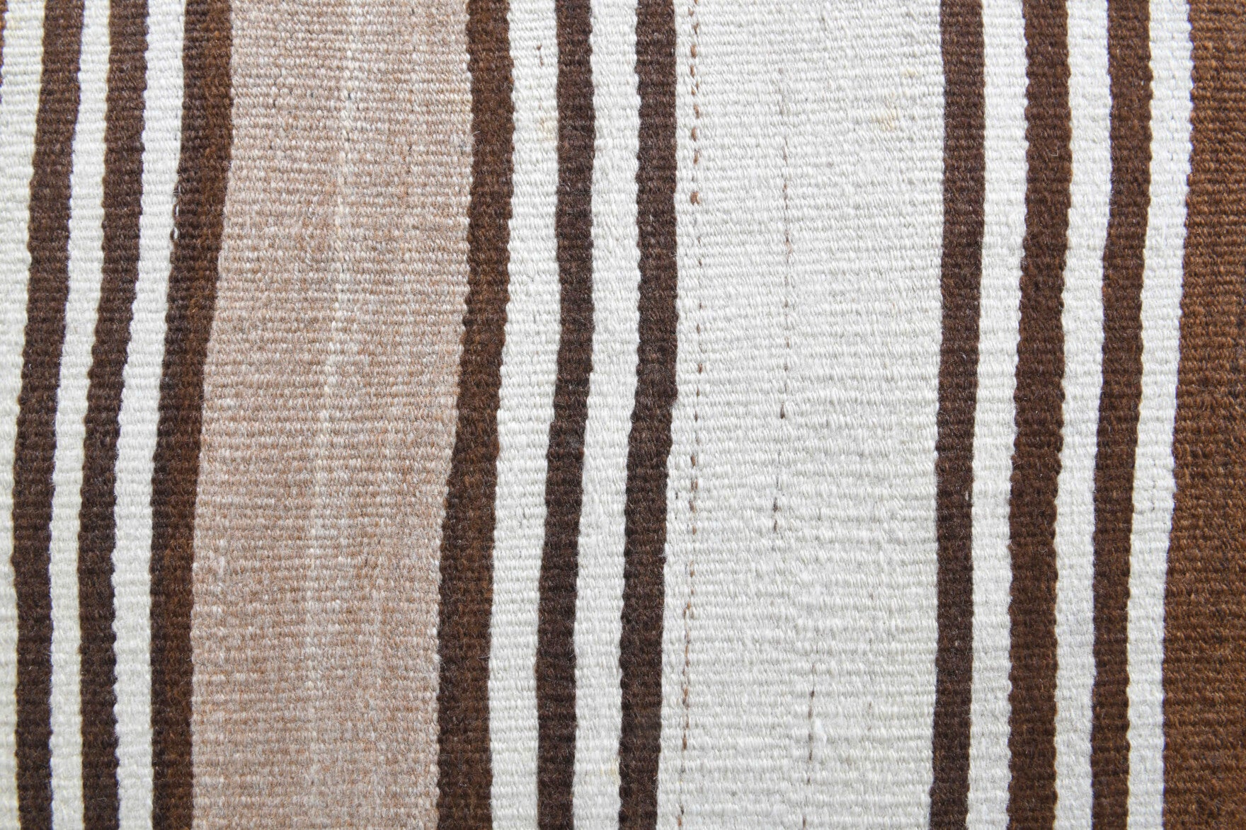 Authentic Anatolian vintage kilim runner rug (1960s) with striped design – one-of-a-kind at Fame Rugs