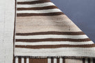 3x8 Flatweave Wool Vintage Runner Rug
