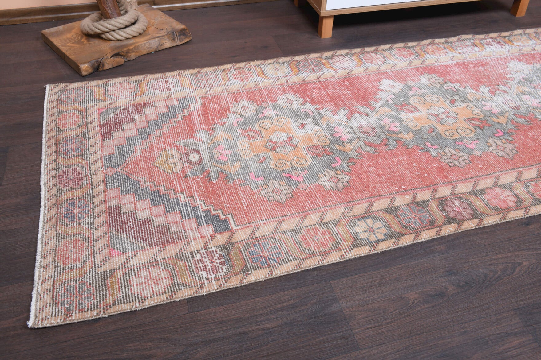 One-of-a-kind 1970s Anatolian vintage runner rug in wool, 3' x 9'2"
