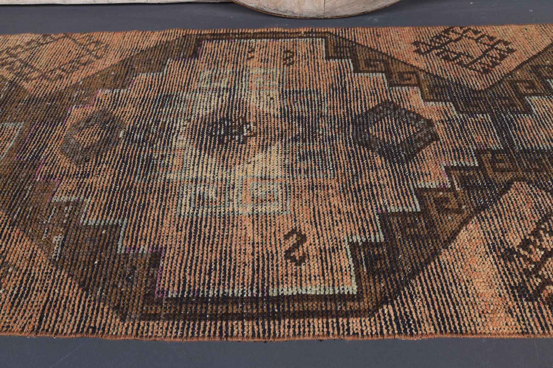 86x285 cm vintage Anatolian runner rug – Zerrinban, low pile, wool