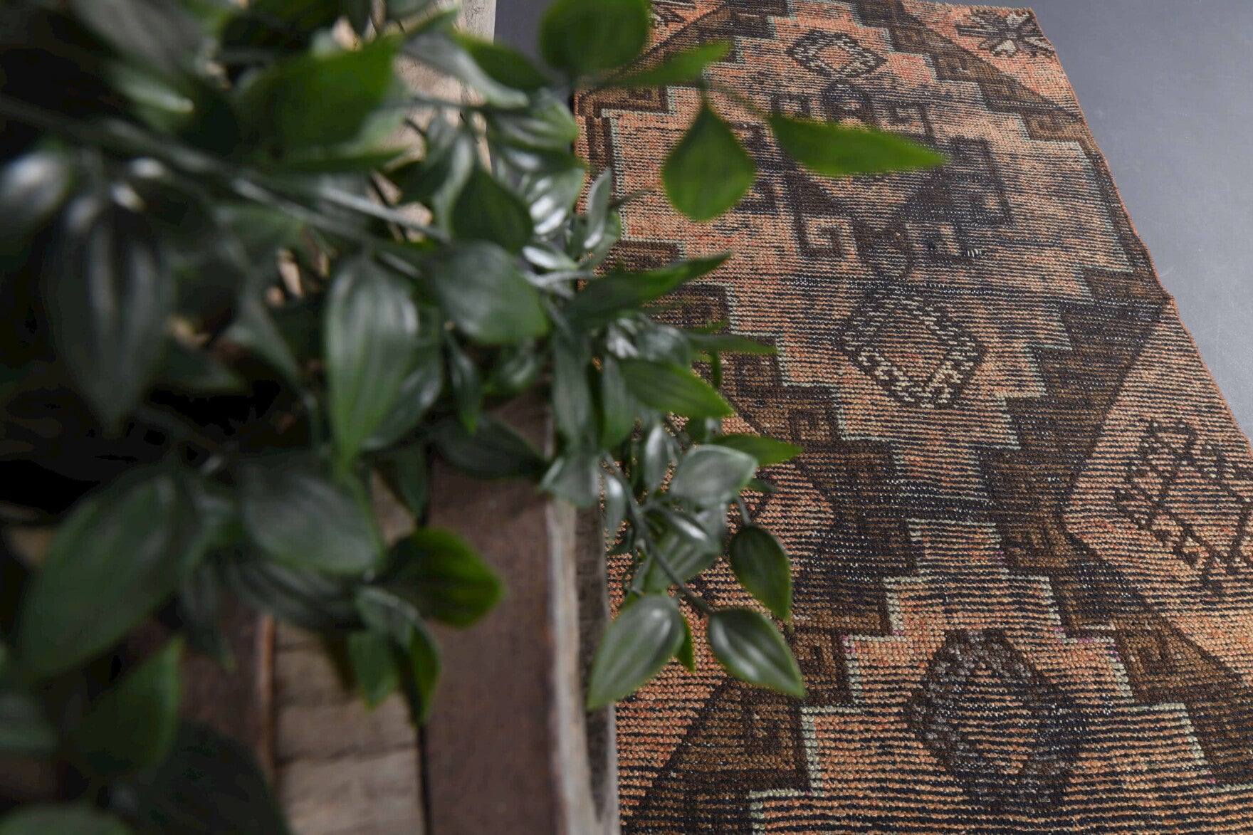 Hand-crafted Anatolian vintage runner Zerrinban in wool, 1970s
