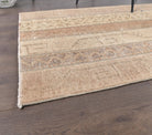 3x9 Vintage Handwoven Geometric Oushak Runner Rug