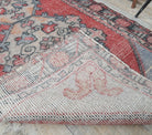 3x9 Vintage Handwoven Red Runner Rug