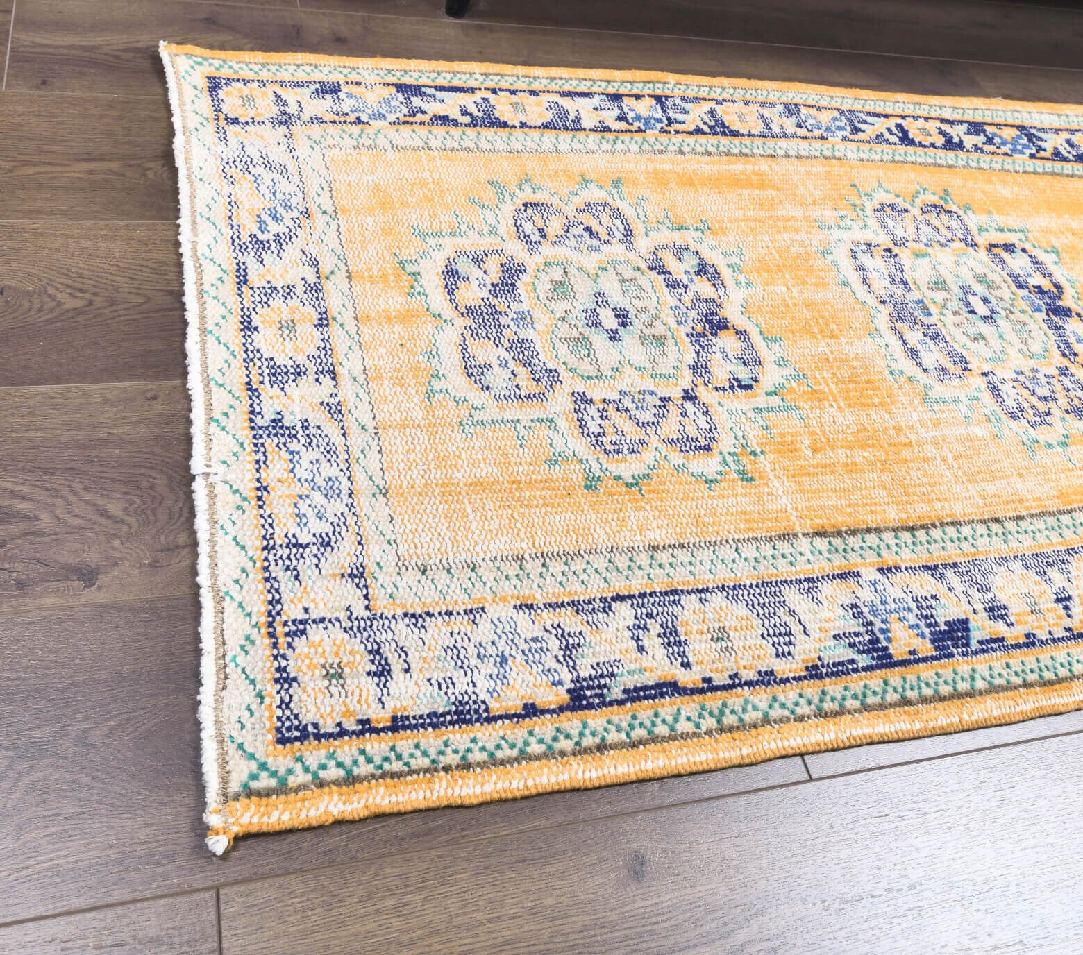 Vintage Oushak Runner Rug - 25438