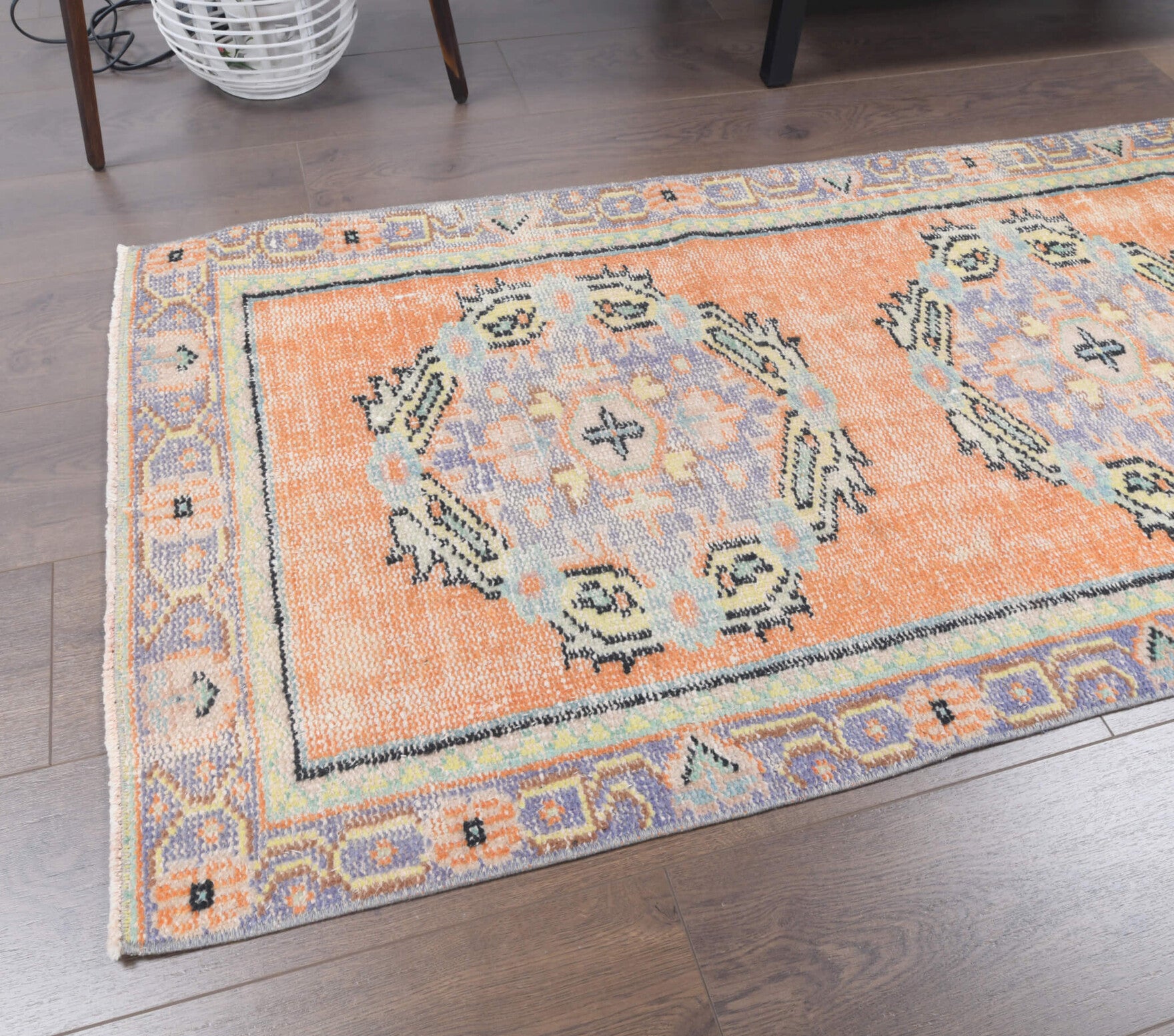 One-of-a-kind 1970s Anatolian vintage runner rug in wool, 2'6" x 8'6"