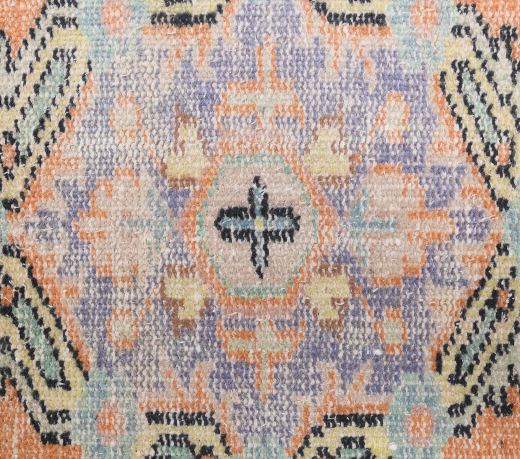 Authentic Anatolian vintage runner rug (1970s) with tribal design – one-of-a-kind at Fame Rugs