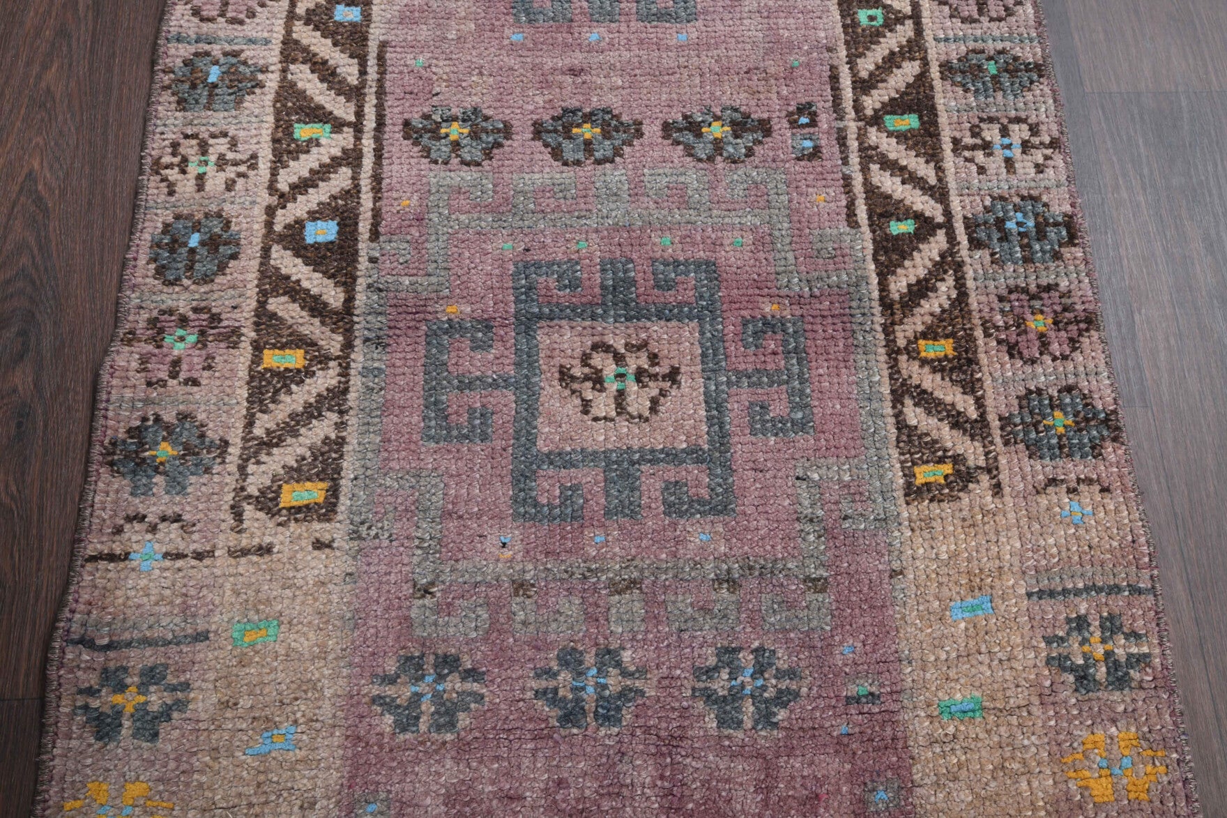 One-of-a-kind 1970s Anatolian vintage runner rug in wool, 2'7" x 8'6"