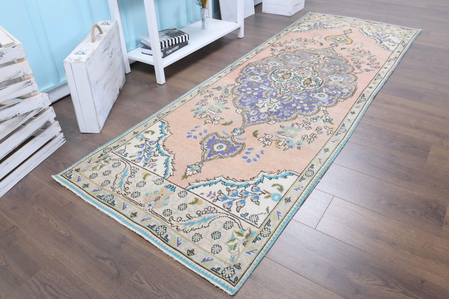 One-of-a-kind 1970s Anatolian vintage runner rug in wool, 3'1" x 9'2"
