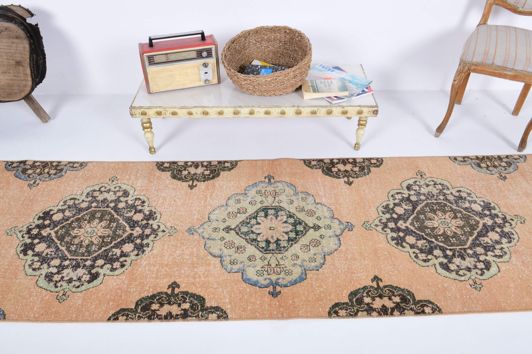 One-of-a-kind 1970s Anatolian vintage runner rug in wool, 2'8" x 9'4"
