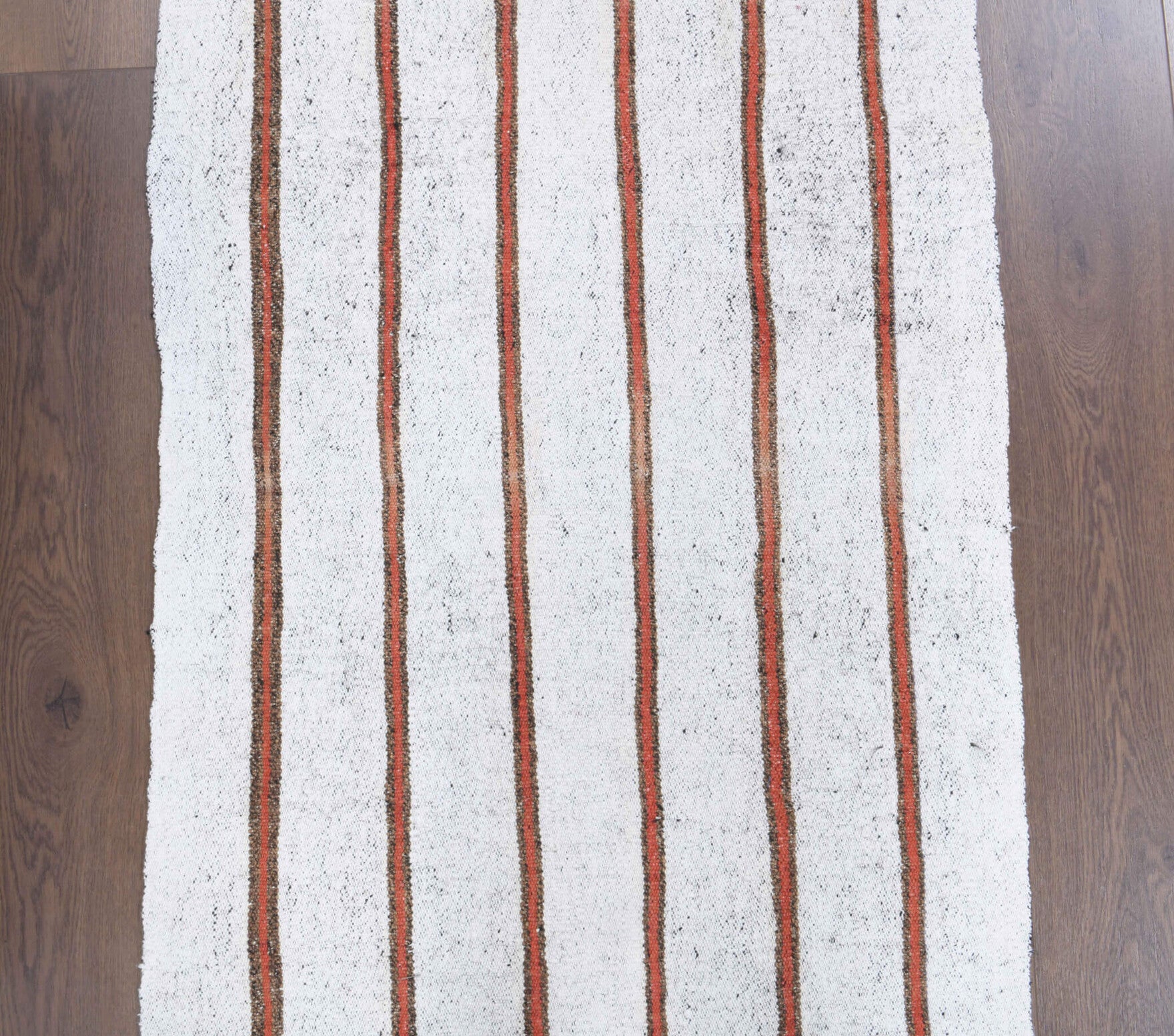 Umran runner: 1960s handwoven flatweave Anatolian runner