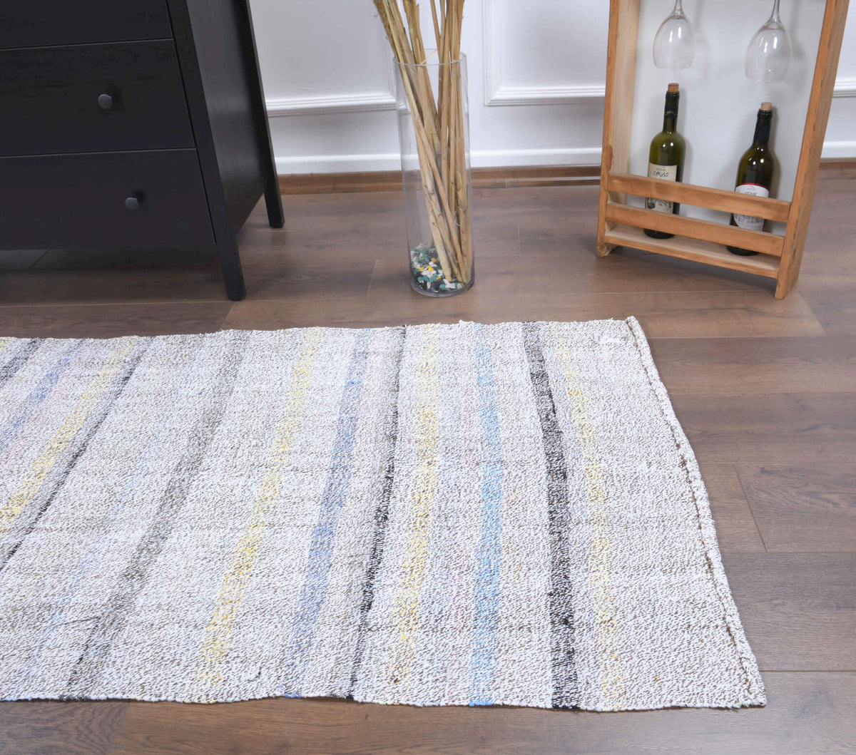 3x9 Handmade Vintage Kilim Runner