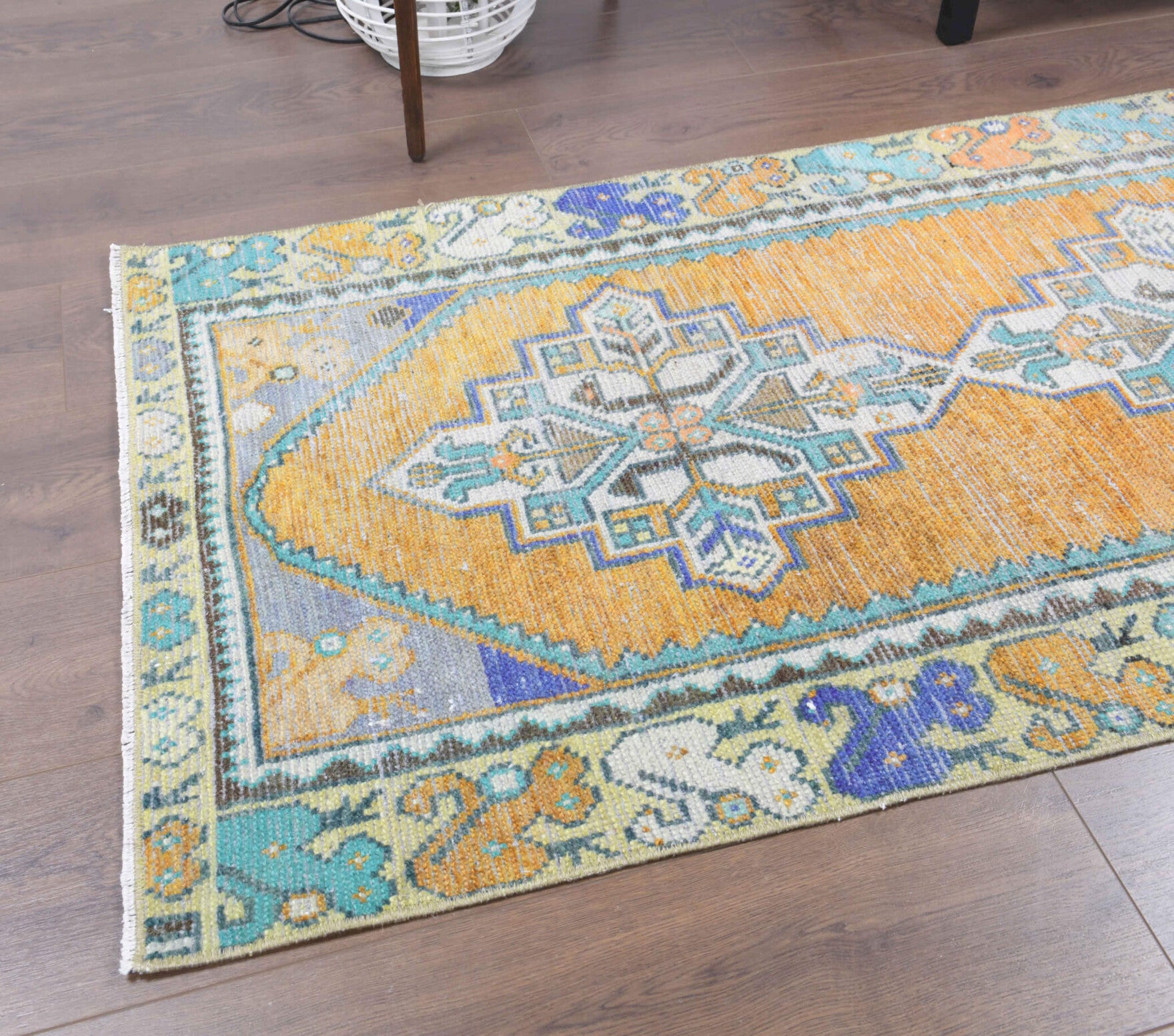 One-of-a-kind 1970s Anatolian vintage runner rug in wool, 2'8" x 8'11"