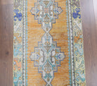 3x9 Wool Vintage Runner Rug