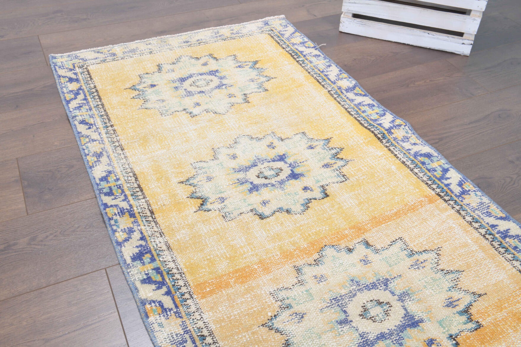 One-of-a-kind 1970s Anatolian vintage runner rug in wool, 2'7" x 8'11"