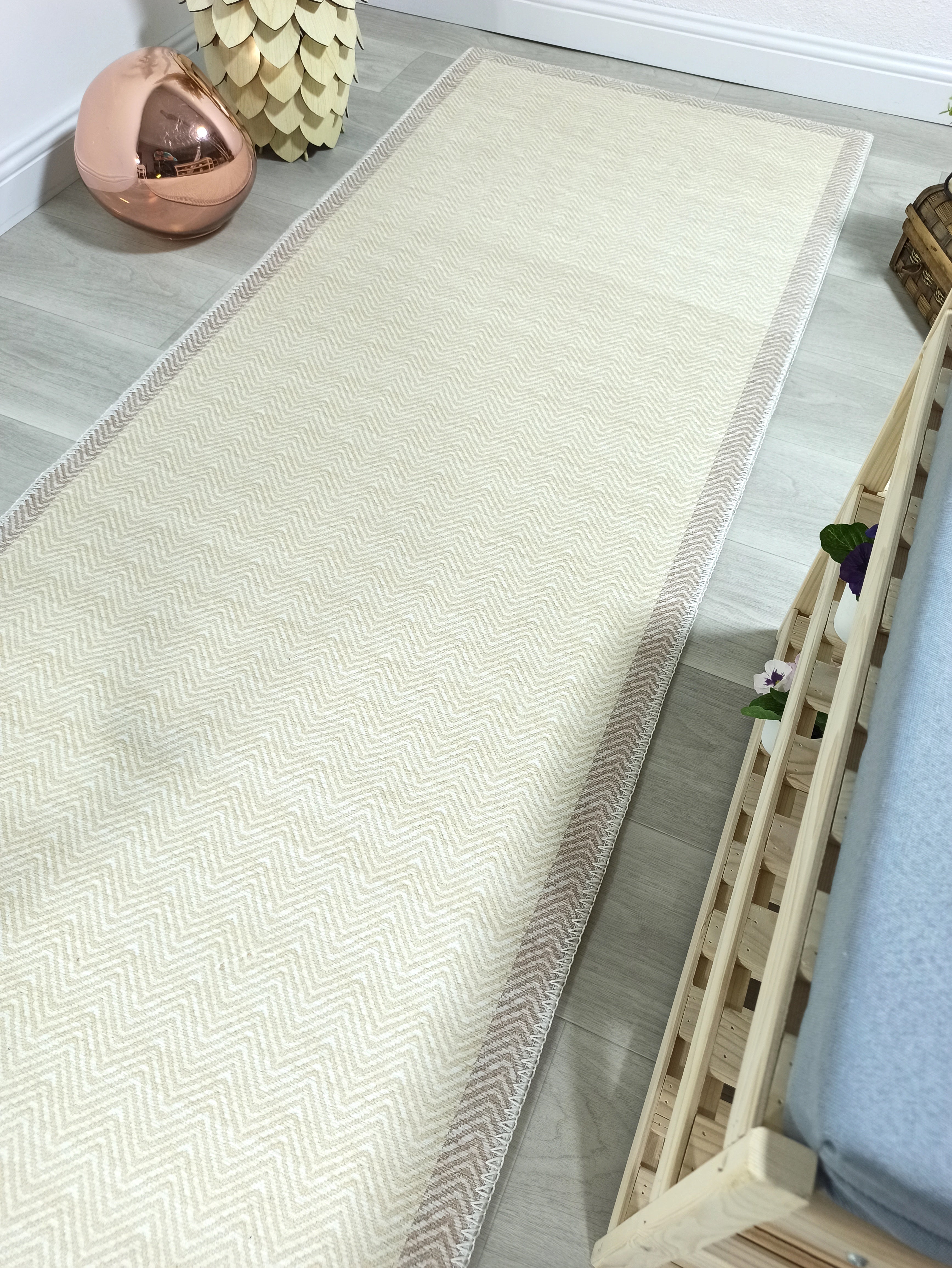 Scandinavian Nordic design Modern Beige Area Rug