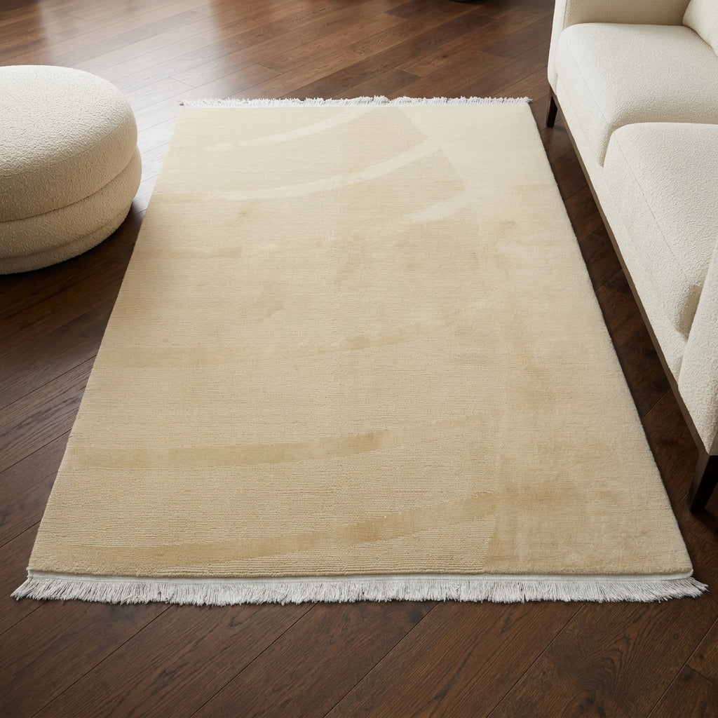 Solid pattern on the Erikgul vintage area rug – handmade in Anatolia, Turkey