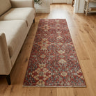 Floral pattern on the Husnsema vintage runner rug – handmade in Anatolia, Turkey