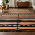 Oriental pattern on the Tubalale Halcyon vintage kilim rug – handwoven flatweave in Anatolia, Turkey