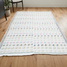 Oriental pattern on the Aigai vintage kilim rug – handwoven flatweave in Anatolia, Turkey