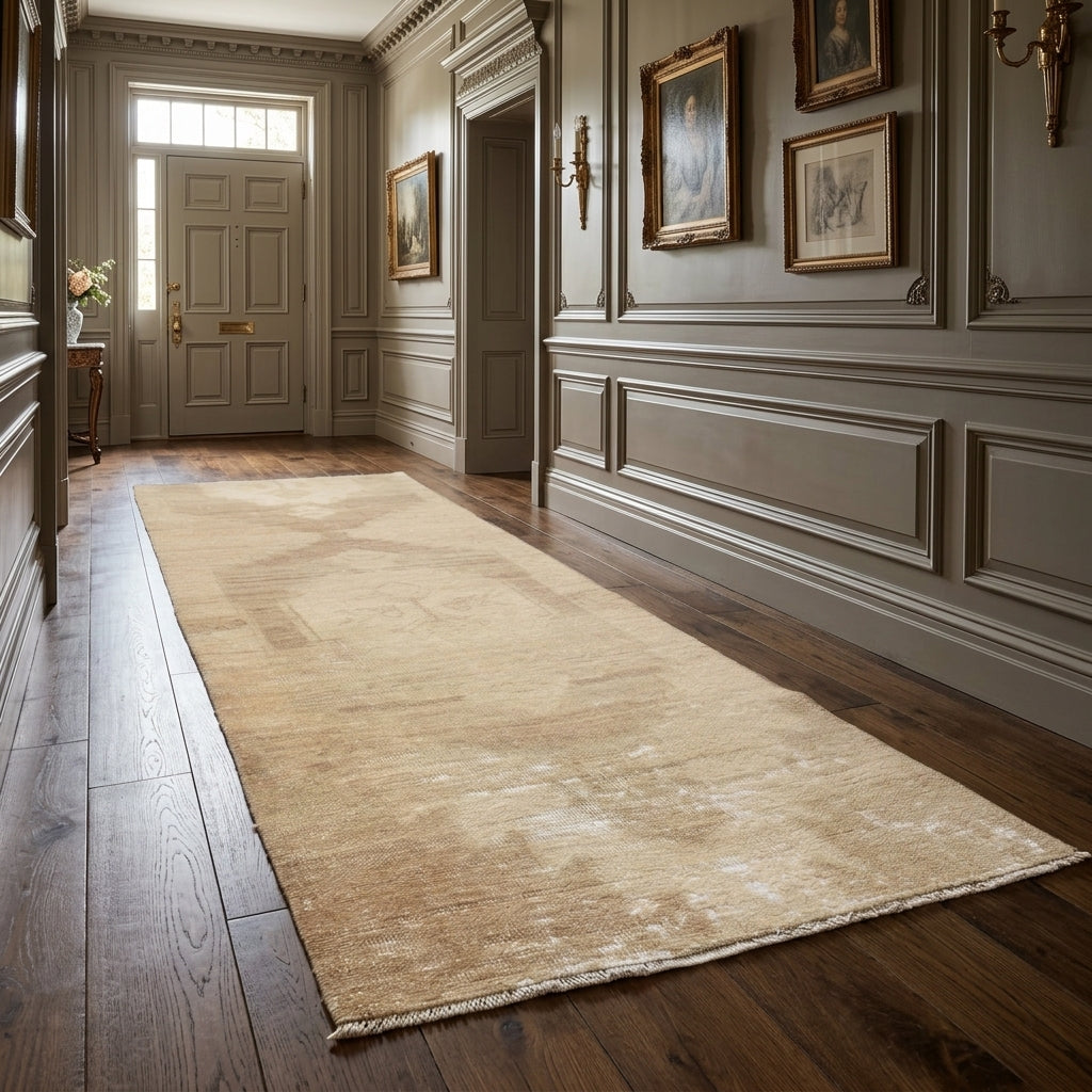 Oriental pattern on the Fundanihal vintage area rug – handmade in Anatolia, Turkey