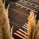 Oriental pattern on the Anthopnoe vintage kilim rug – handwoven flatweave in Anatolia, Turkey