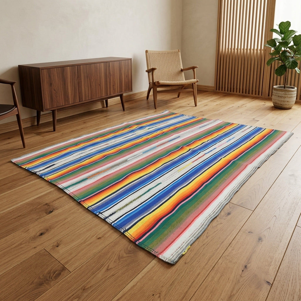 Oriental pattern on the Zambakperi vintage kilim rug – handwoven flatweave in Anatolia, Turkey
