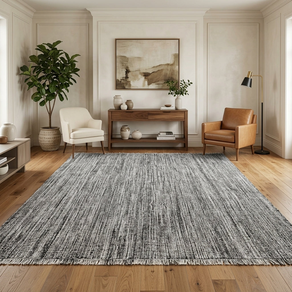 Solid pattern on the Melissocharis vintage kilim rug – handwoven flatweave in Anatolia, Turkey