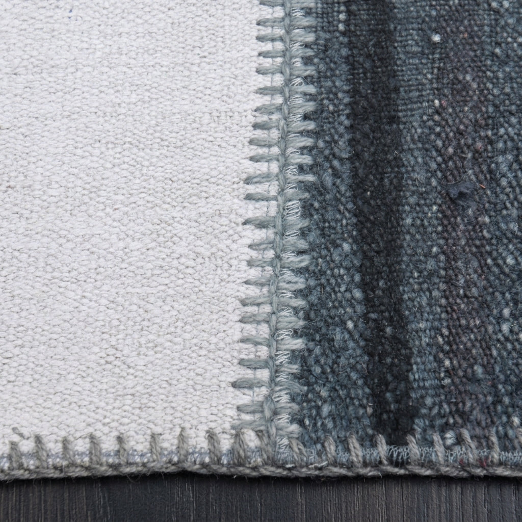Solid pattern on the Beharsima vintage patchwork area rug – handmade in Anatolia, Turkey