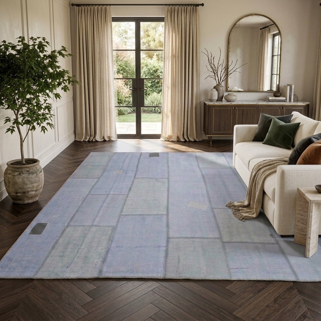 Dot pattern on the Euboea vintage kilim rug – handwoven flatweave in Anatolia, Turkey