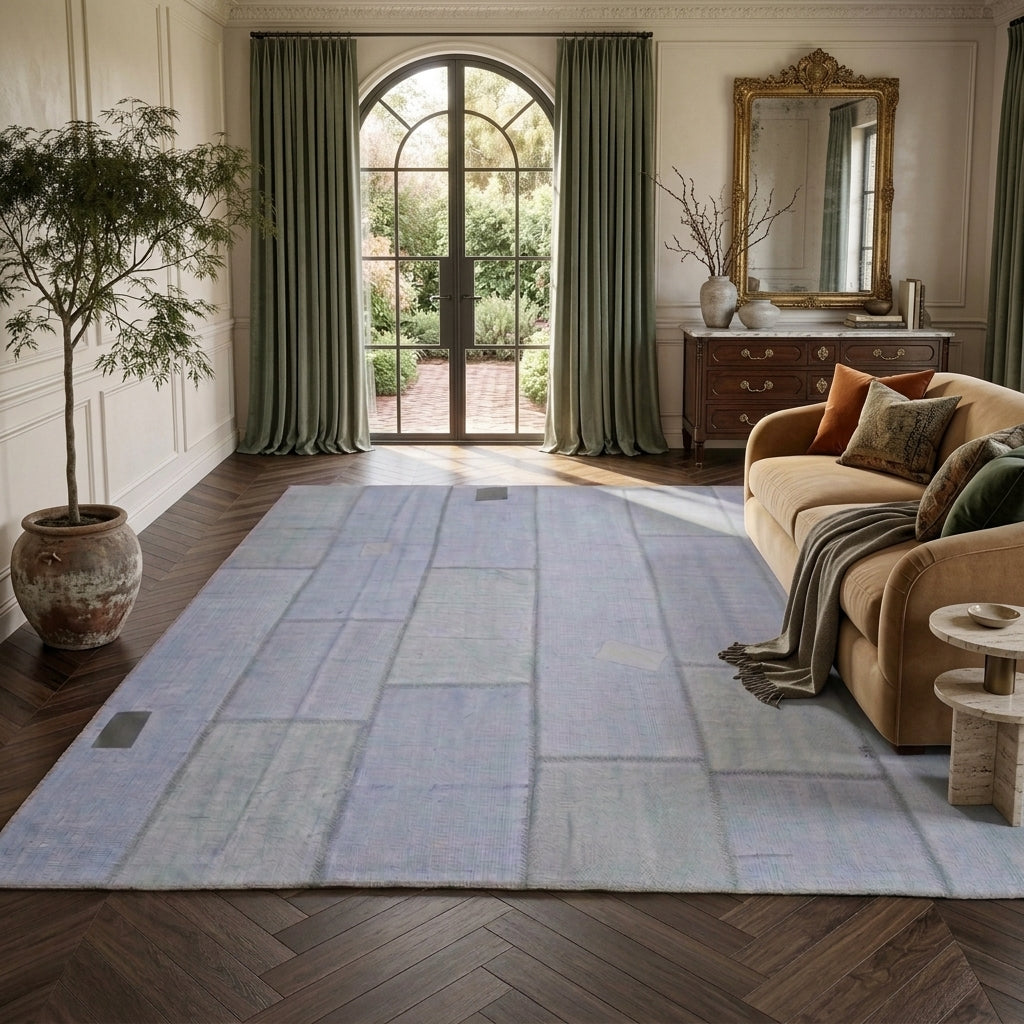 Oriental pattern on the Argyrosela vintage kilim rug – handwoven flatweave in Anatolia, Turkey