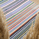 Striped pattern on the Lysiphaessa vintage kilim rug – handwoven flatweave in Anatolia, Turkey