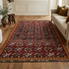 Ikat pattern on the Zulalyaz vintage kilim rug – handwoven flatweave in Anatolia, Turkey