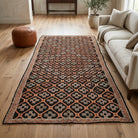 Ikat pattern on the Kilimnaz vintage kilim rug – handwoven flatweave in Anatolia, Turkey