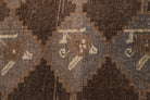 Vintage Brown Flatweave Runner Rug
