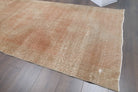 Authentic Anatolian antique washed vintage runner rug (1940s) with abstract design – one-of-a-kind at Fame Rugs