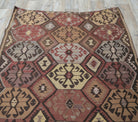 4x12 Vintage Handwoven Brown Kilim Runner