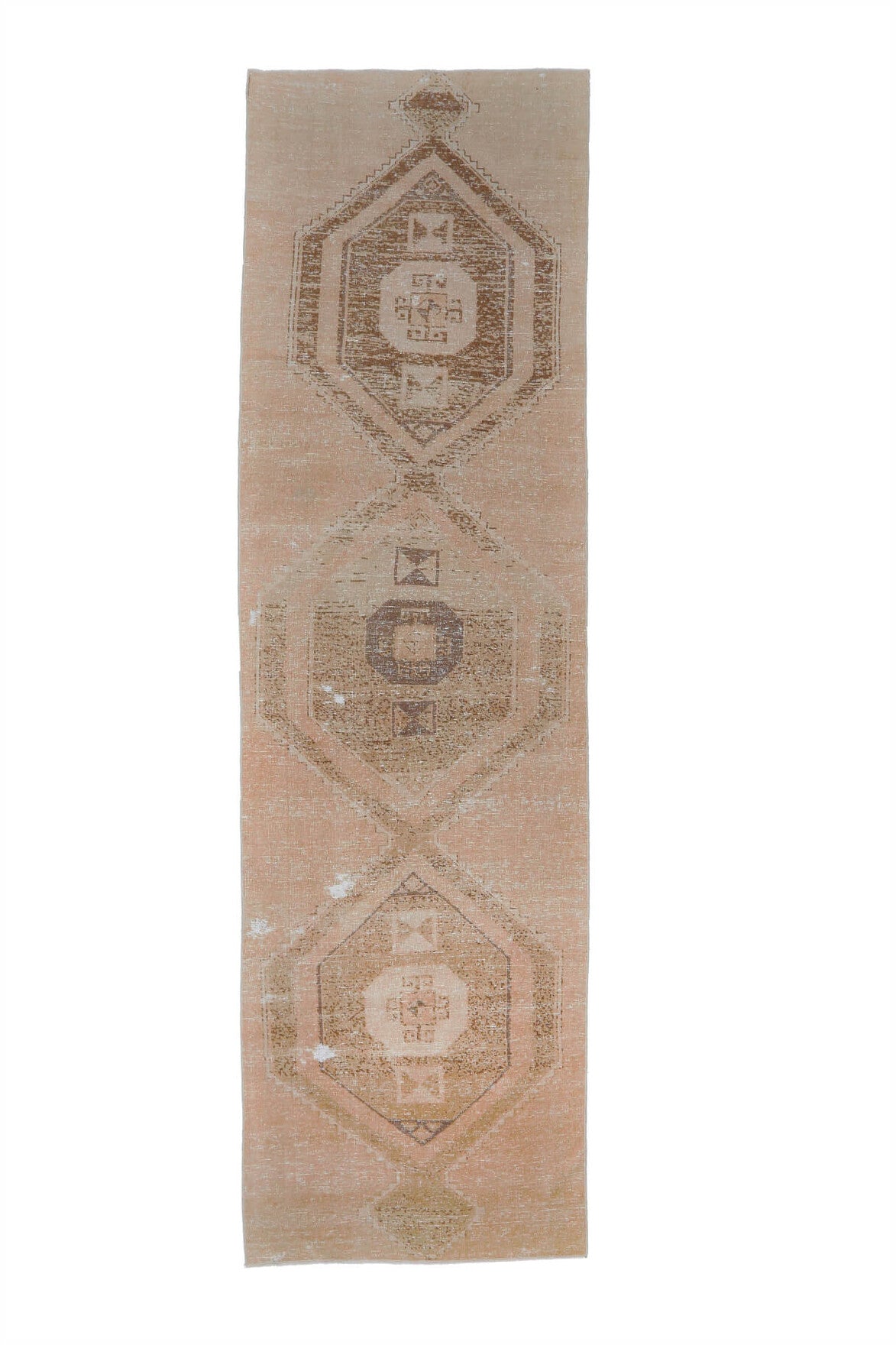 Turkish Vintage Oushak Runner Rug