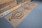 Turkish Vintage Oushak Runner Rug