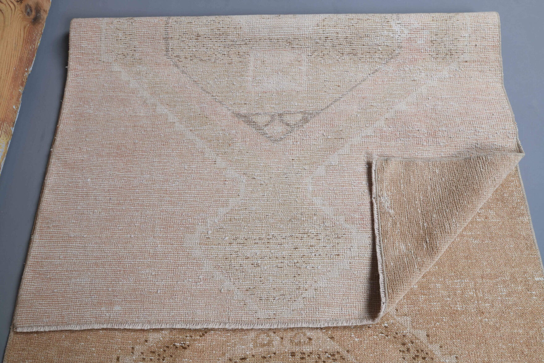 Turkish Vintage Oushak Runner Rug