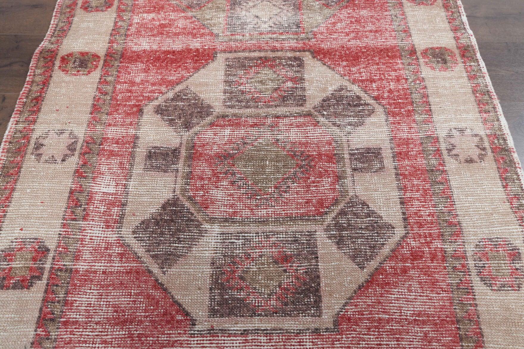 Distressed Vintage Runner Rug