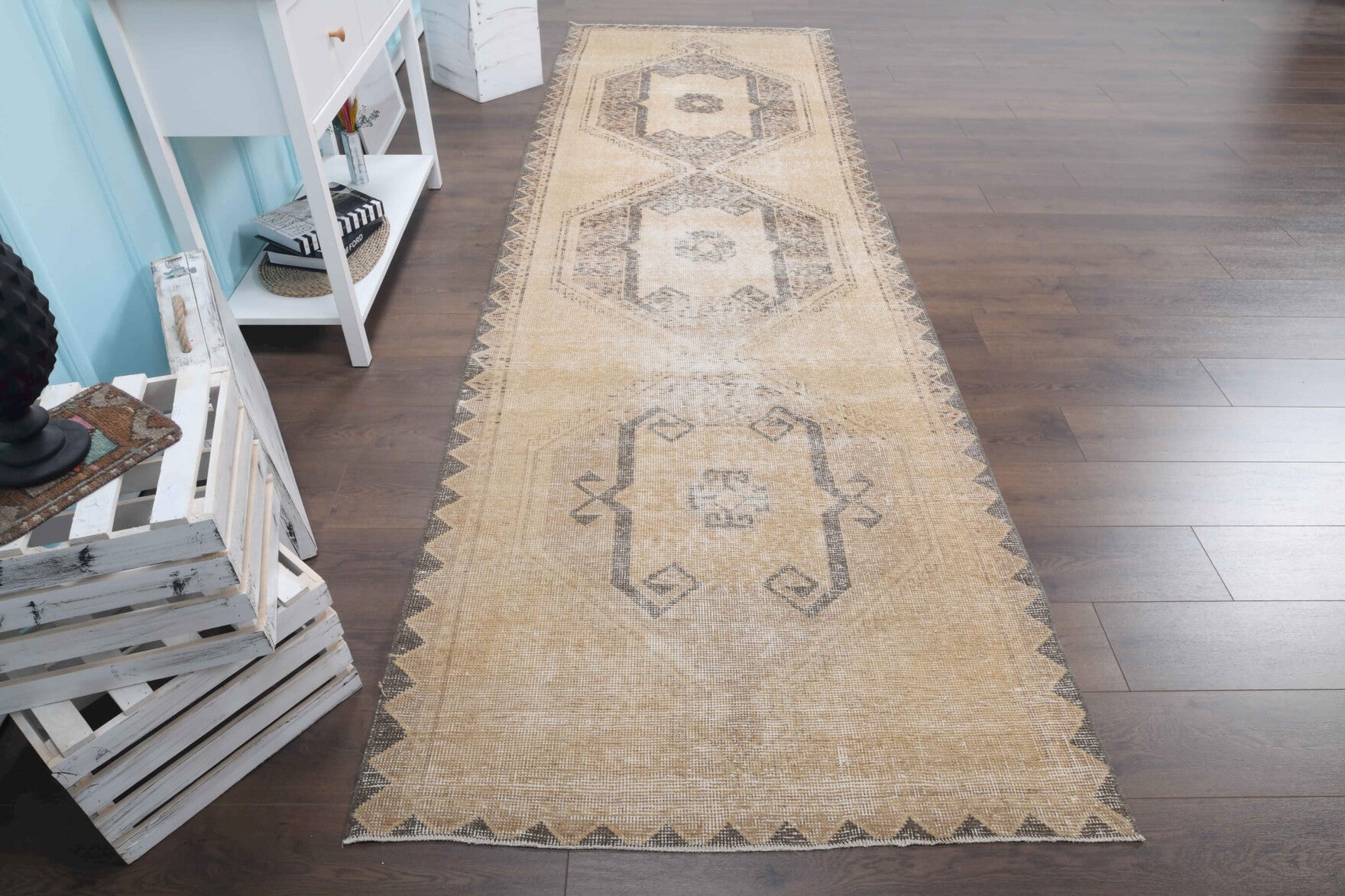 Oushak Vintage Runner Rug