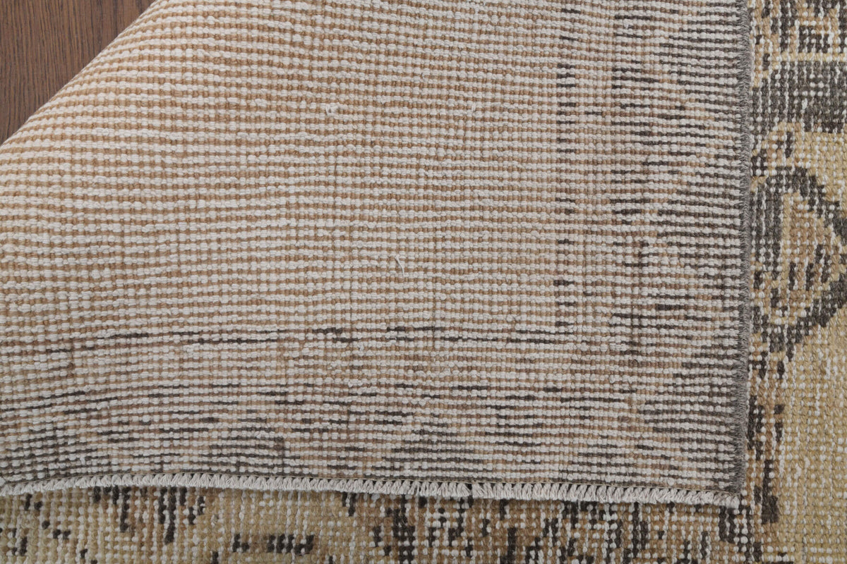 Sebpare runner: 1970s handmade Anatolian runner with oriental motifs and cotton backing