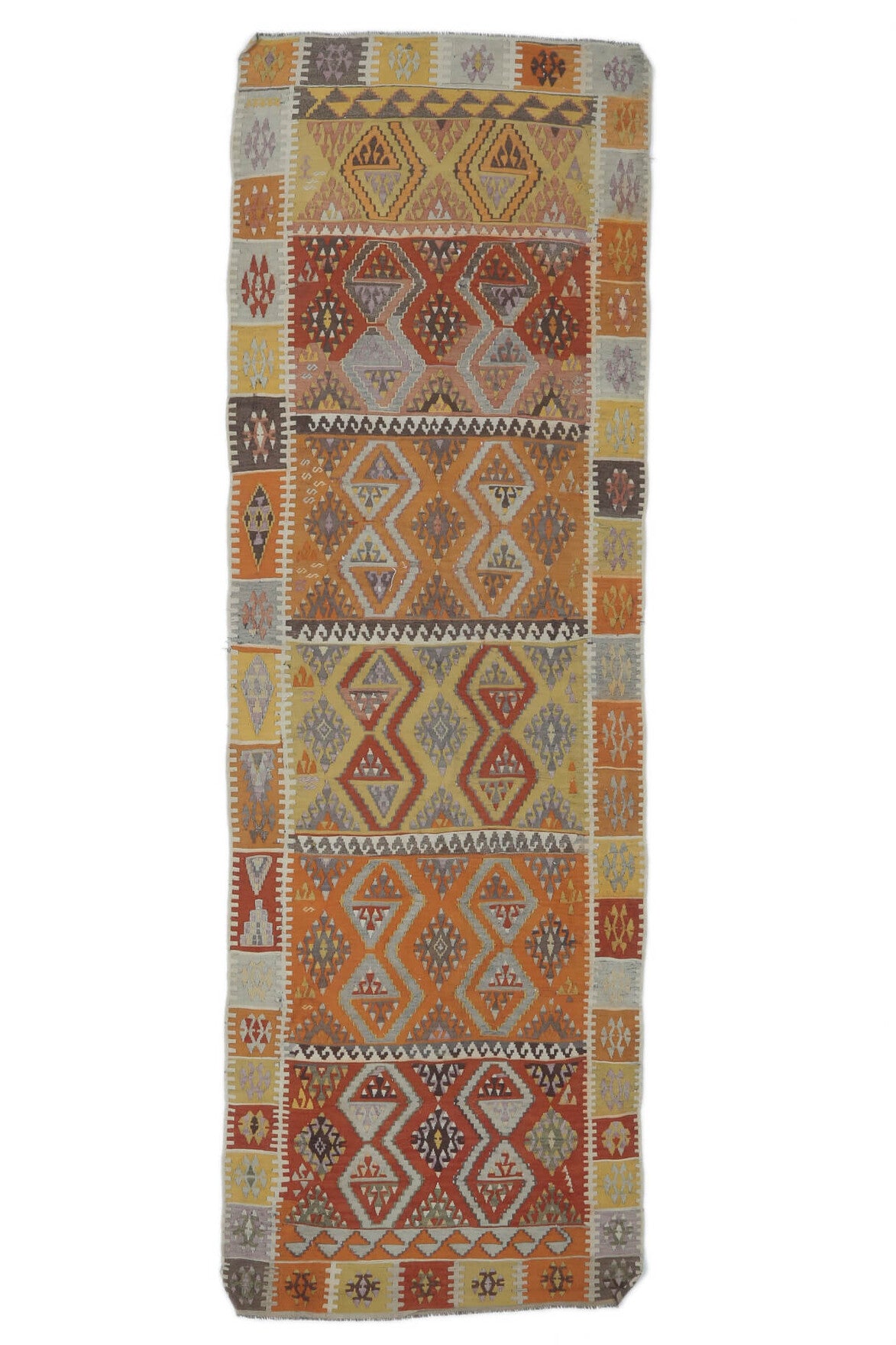 4x12 Vintage Handwoven Rug Runner