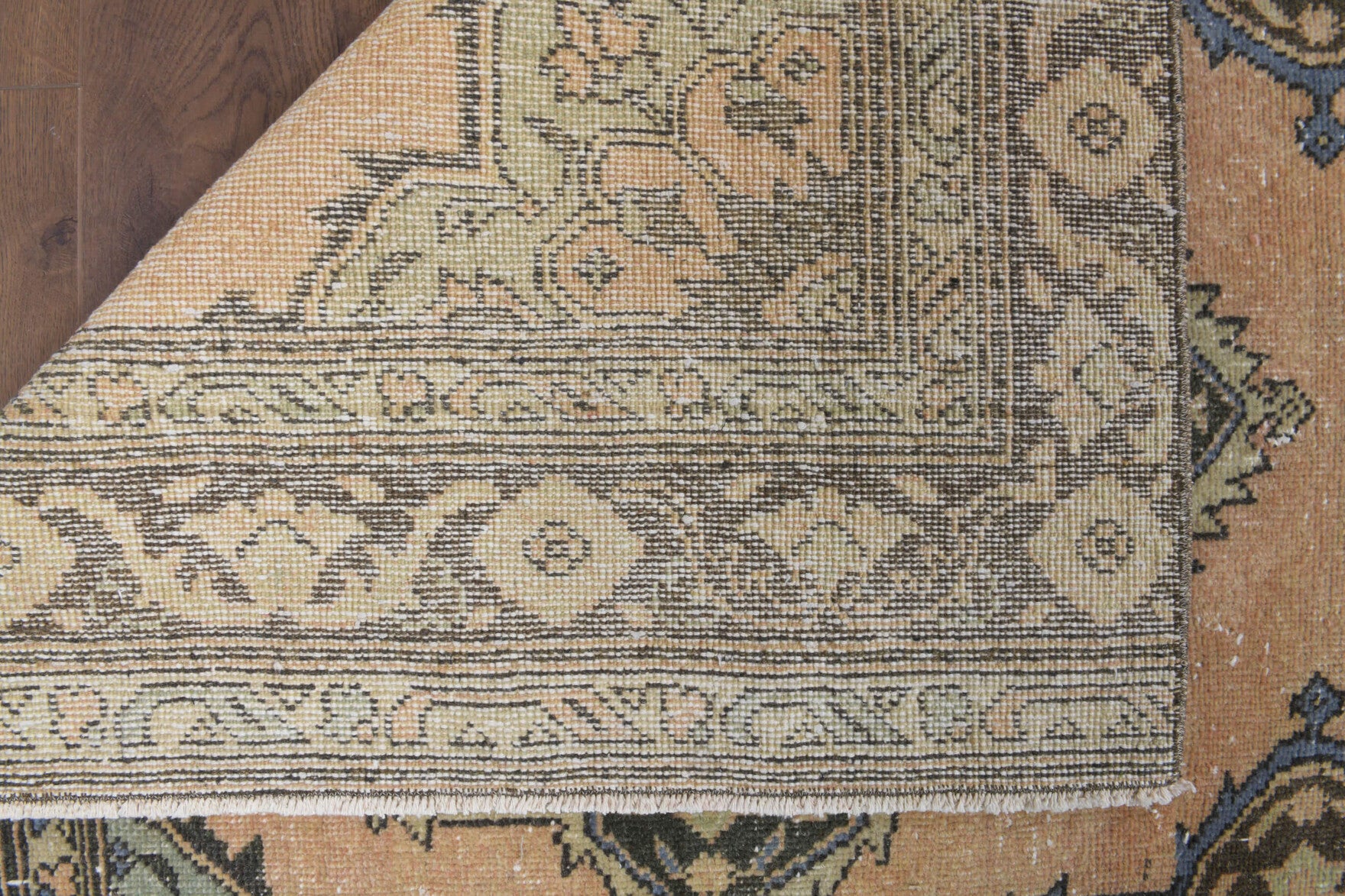 Handmade wool runner from Anatolia, Turkey – 4x13 Wool Vintage Runner Rug 4'3" x 12'8"