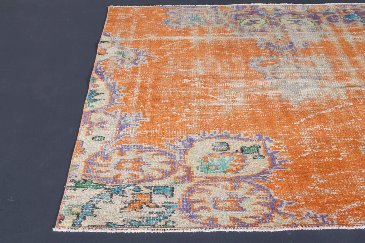4x5 Handmade Vintage Anatolian Small Rug