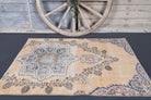 4x5 Handmade Vintage Oushak Area Rug